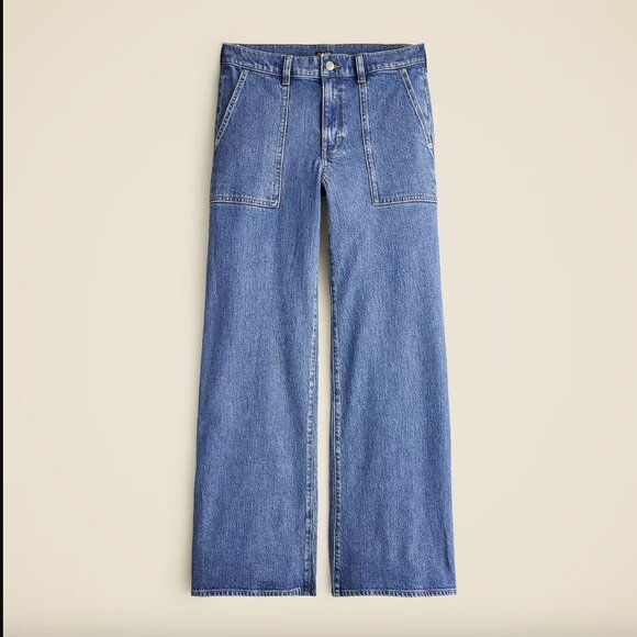 J. Crew Camp-pocket wide-leg jean in Elaine Wash 27" NWT - Picture 7 of 11